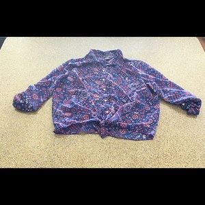 USED Just One Floral Shirt